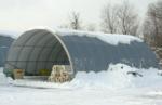 30'Wx48'Lx15'H fabric hoop shed